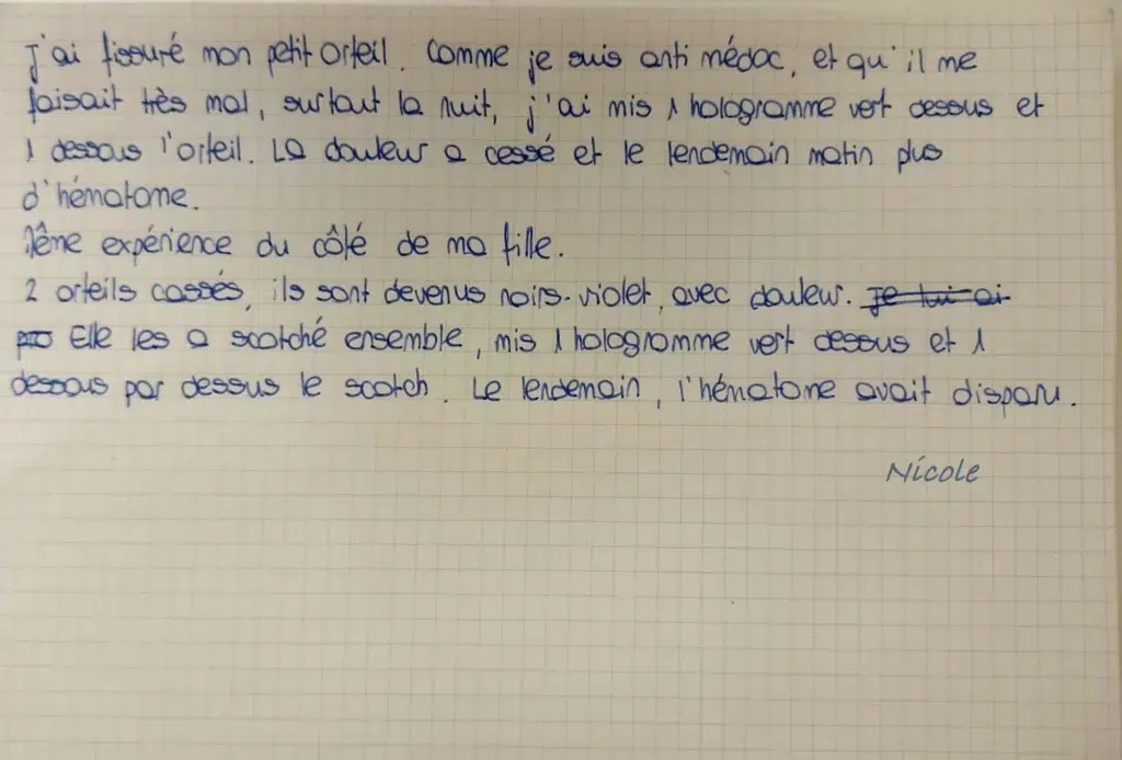 Temoignage nicole